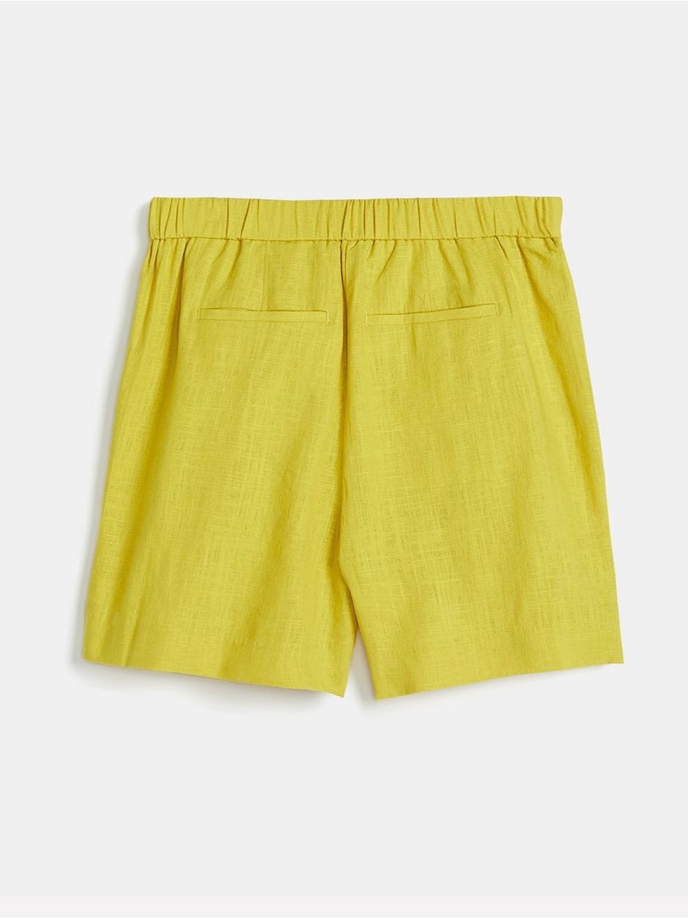 RW&CO. Yellow Linen-Blend Drawstring Shorts - Picture 2 of 8